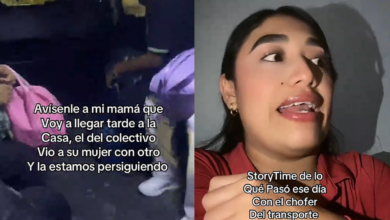 Chofer descubre presunta infidelidad en plena ruta y pasajeros lo acompañan a confrontar a su pareja