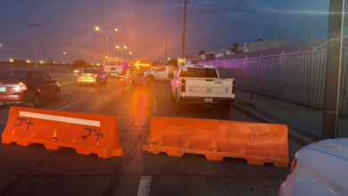 Cierran carriles por hundimientos en distintos puntos de Ciudad Juárez