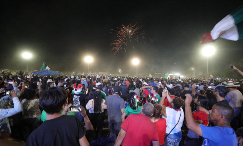Más de 30 mil personas celebran el Grito de Independencia en El Sauzal