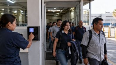 Trabajadores durante una jornada laboral en México ante la reducción gradual a 40 horas semanales