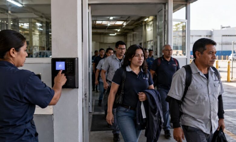 Trabajadores durante una jornada laboral en México ante la reducción gradual a 40 horas semanales