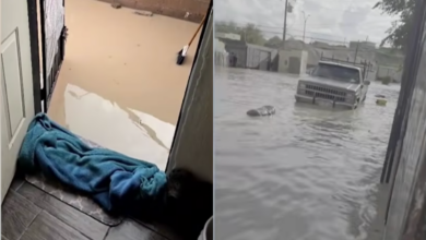 Desbordamiento de diques provoca inundaciones y arrastra vehículos en La Cañada