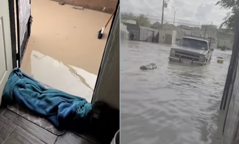 Desbordamiento de diques provoca inundaciones y arrastra vehículos en La Cañada