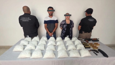 Aseguran 30 kilos de me.tanfe.tam.ina, ar.mas y camioneta en la carretera Panamericana