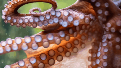 Pulpo se aferra al rostro de pescador y el momento se vuelve viral
