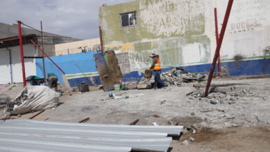 Retiran construcciones que invadían espacios públicos en bulevar Independencia