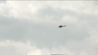 Helicóptero de la SSPE aterriza en la Torre Centinela previo a su inauguración