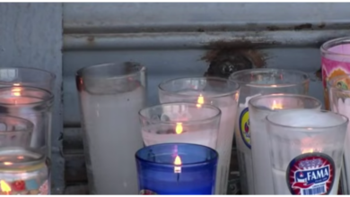 Vecinos colocan veladoras en memoria de comerciante ase.sin.ado en Jardines del Valle