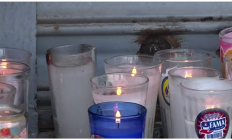 Vecinos colocan veladoras en memoria de comerciante ase.sin.ado en Jardines del Valle