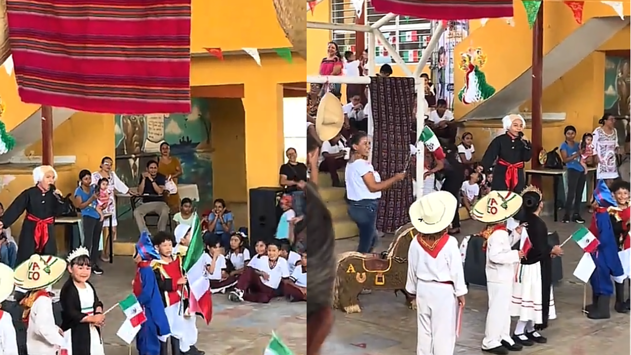 Niño confunde a la Virgen con “La Rosa de Guadalupe” durante el Grito