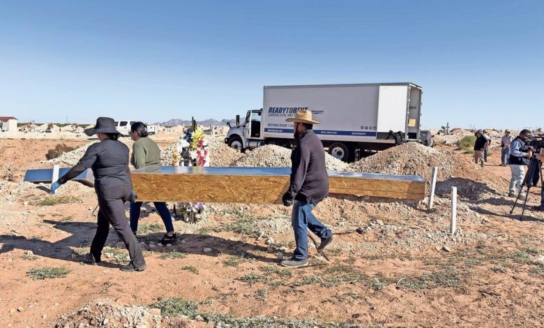 Fosas individuales para cuerpos no identificados en el Panteón Municipal San Rafael de Ciudad Juárez