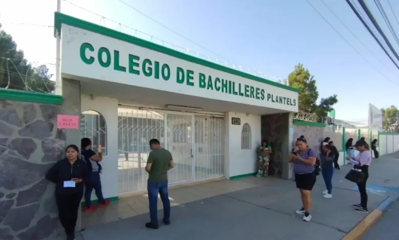 Plantel del Cobach en Ciudad Juárez que tendrá clases digitales por alerta de tormenta