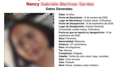 Hallan sana y salva a estudiante de 16 años en Ciudad Juárez