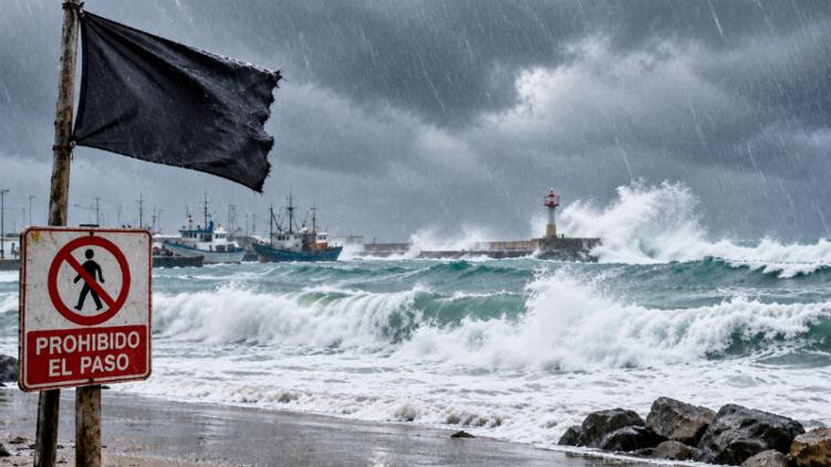 Playa de Baja California Sur cerrada preventivamente por el oleaje asociado con el huracán Polo
