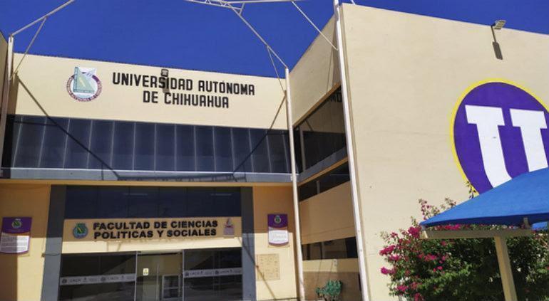 Instalaciones de la UACH campus Juárez durante la suspensión de clases presenciales por condiciones climáticas