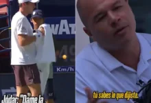 Rafael Jódar durante un partido de tenis en el torneo de Shanghái
