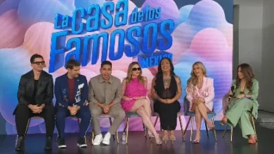 Ese Pérez durante una rueda de prensa de La Casa de los Famosos México