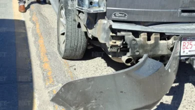 Lugar del choque de un motociclista en el bulevar Manuel Gómez Morín y la calle Saturno de Ciudad Juárez