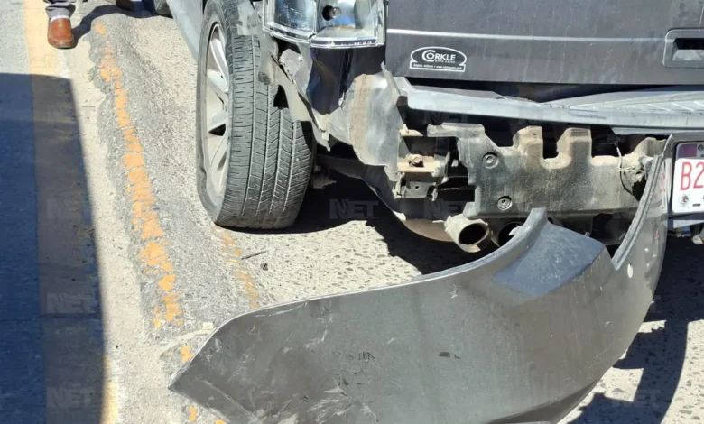 Lugar del choque de un motociclista en el bulevar Manuel Gómez Morín y la calle Saturno de Ciudad Juárez
