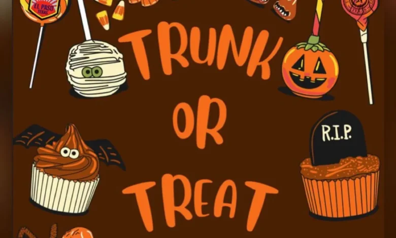 Evento Trunk or Treat organizado por la Policía de El Paso para Halloween