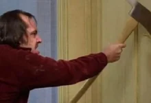 Hacha utilizada por Jack Nicholson en la película El Resplandor