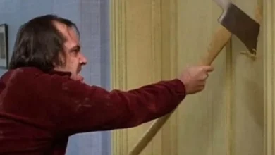 Hacha utilizada por Jack Nicholson en la película El Resplandor