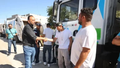Camión recolector de basura que presta servicio en Ciudad Juárez