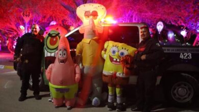 Operativo de vigilancia de la Policía Municipal en calles de Ciudad Juárez