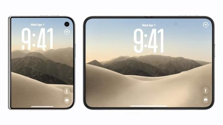 iPhone Duo plegable y costos estimados de reparación sin AppleCare Plus