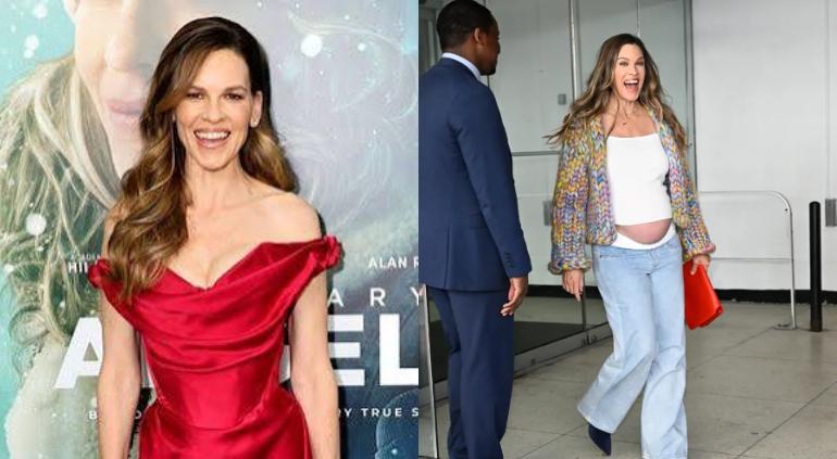 Hilary Swank durante una aparición pública