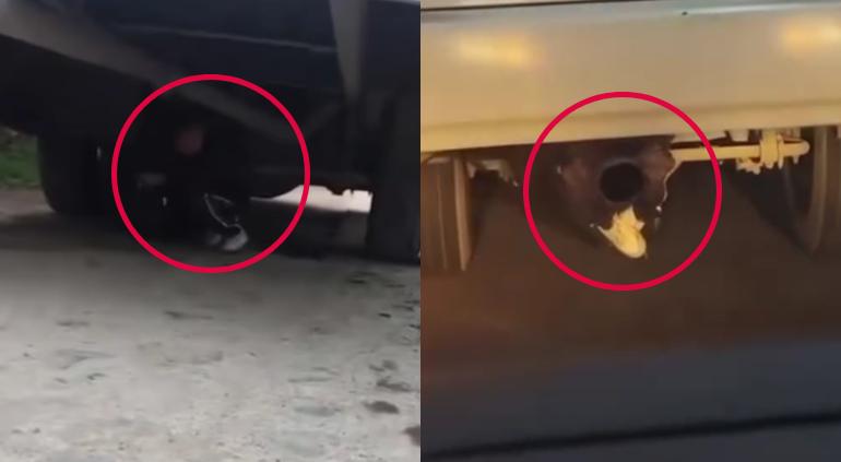 Adolescente localizado debajo de un camión urbano en Nuevo León