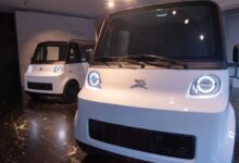 Modelos Olinia de autos eléctricos mexicanos presentados en exhibición