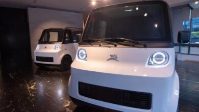 Modelos Olinia de autos eléctricos mexicanos presentados en exhibición