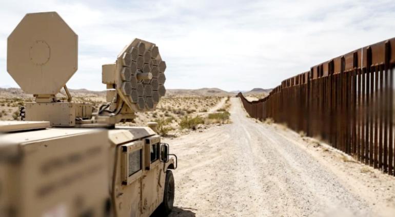 Sistema de Denegación Activa conocido como rayo de calor autorizado para pruebas en la frontera con México