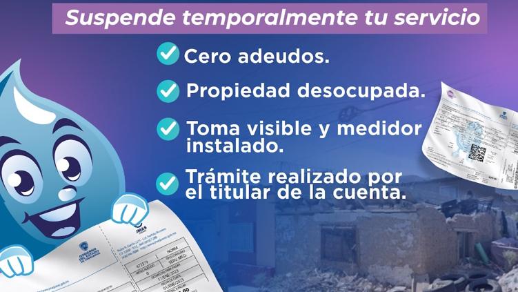 Medidor de agua de una vivienda deshabitada en Ciudad Juárez
