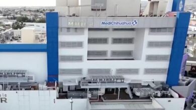 Exterior del Hospital de la Mujer en Ciudad Juárez, donde Salud realizará trabajos de limpieza y control de insectos